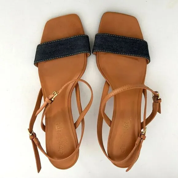 Cinq à Sept, Sophie Ankle Strap Sandal, Indigo 8.5 - Picture 3 of 7